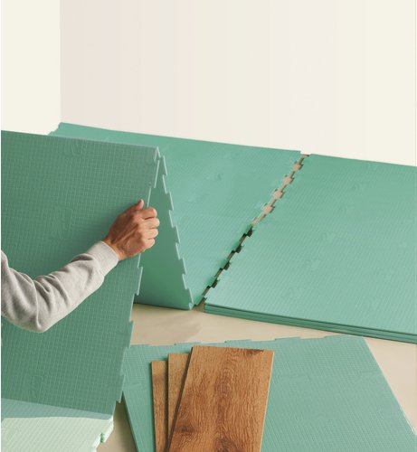 RENOVO Laminat/ Parkettunterlage »Dämm Plus «, 5 m², geeignet für Parkett und Laminat - gruen