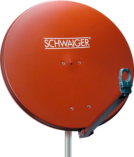 SCHWAIGER Antenne, Alu-Spiegel 88 cm ziegelrot