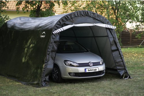 SHELTERLOGIC Gartenhaus »Garage-in-a-Box«, Kunststoff, BxHxT: 300 x 240 x 610 cm (Außenmaße inkl. Dachüberstand) - gruen