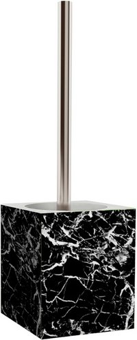 Sanilo Bad-Accessoire-Set »Marmor Schwarz«, Schwarz, Rechteckig