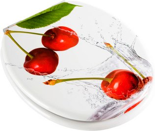 ADOB WC-Sitz, BxT: 37 x 45 cm, Kirschen - bunt