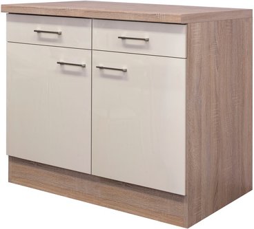 Flex-Well Küchenunterschrank »Nepal«, Anschlagrichtung: links/rechts, melaminbeschichtete Spanplatte - beige