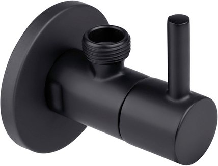 CORNAT Eckventil, Messing, Ø Ablauf: 10 mm - schwarz