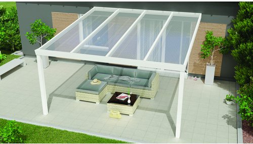 GARDENDREAMS Terrassenüberdachung »Expert«, BxT: 500 x 200 cm, anthrazit / RAL7016 - grau