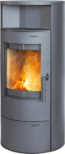 THERMIA Kaminofen »Berlin«, grau, Stahl, 7 kW, Dauerbrand geeignet