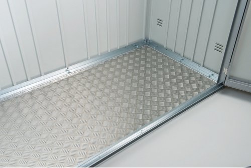 BIOHORT Bodenplatte, für Geräteschrank Gr. 190, BxH: 177,5 x 0,2 cm, Aluminium - grau