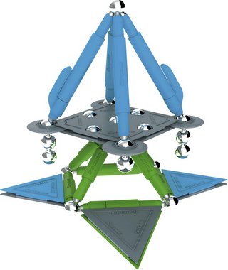 Thumbnail - HAPPY PEOPLE Magnetspielzeug »SUPERMAG® - Stixx«, Kunststoff/Metall, für alle großen und kleinen Bastler:innen - blau | ...