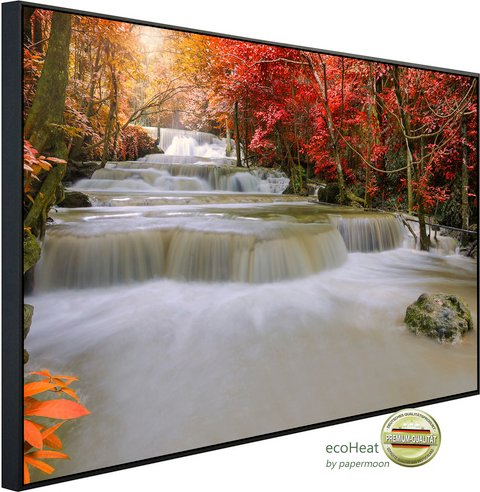 Thumbnail - papermoon Infrarotheizung »EcoHeat - Wasserfall im Regenwald«, Matt-Effekt - bunt