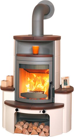 HARK Kaminofen »Avenso GT ECOplus«, braun, Stahl/Keramik, 8 kW, Dauerbrand geeignet