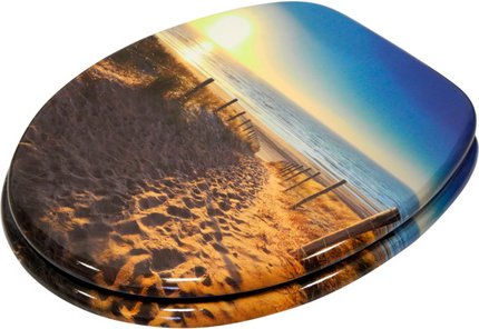 Sanilo WC-Sitz, BxL: 37,7 x 47 cm, Duene - beige