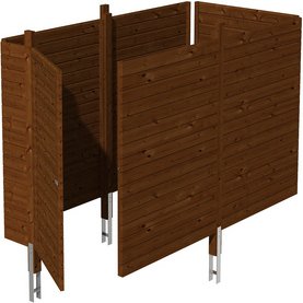 SKANHOLZ Brüstung, Breite: 314 cm, nussbaum