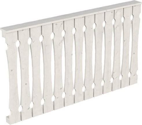 SKANHOLZ Brüstung, B x H: 170 x 96 cm, Holz, Farbe: weiß