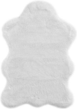 LUXORLIVING Deko-Fell »Coste«, BxL: 55 x 80 cm, Polyester, weiß - weiss