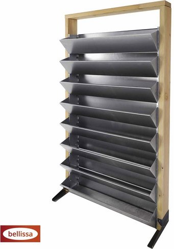 BELLISSA Hochbeet »INALTO L8«, BxHxL: 32 x 180 x 100 cm, verzinkter Stahl - silberfarben