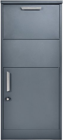 Thumbnail - Westmann Paketkasten »Pepe«, BxHxT: 50 x 114 x 39 cm, anthrazit, Stahl - grau