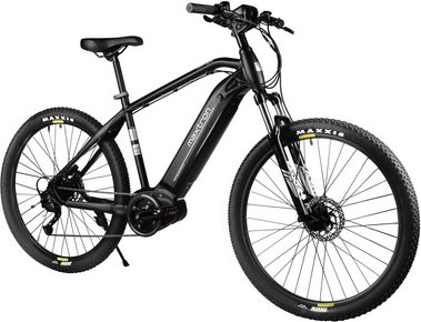 MAXTRON E-Bike »MT-15X«, 27,5 Zoll, RH: 50 cm, 9-Gang - schwarz