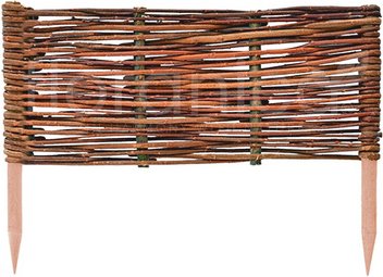 Floranica Beeteinfassung, aus Weide 60cm x 30cm - braun