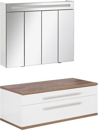 FACKELMANN Waschplatz-Set »STANFORD«, 110cm Weiß - weiss