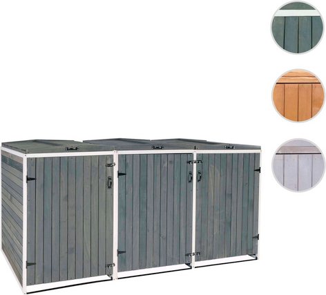 MVG Mülltonnenverkleidung »MVG-H74«, XL 3er/6er, BxHxT: 237,5 x 126 x 98 cm, erweiterbar