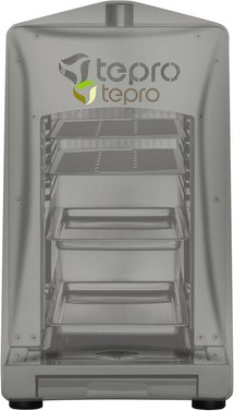 TEPRO Abdeckhaube, für Steakgrill, wasserabweisende PVB-Beschichtung - silberfarben