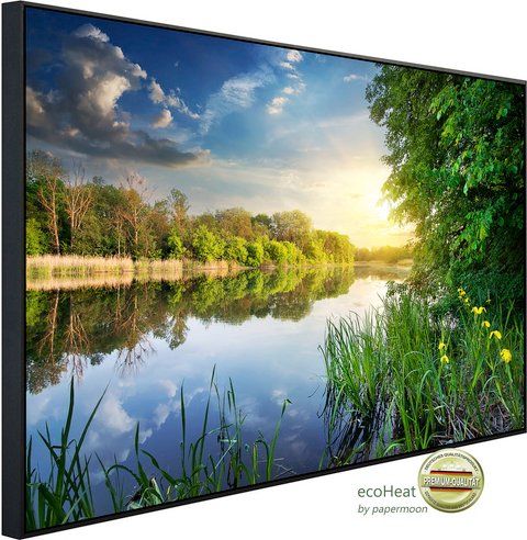 Thumbnail - papermoon Infrarotheizung »EcoHeat - Fluss bei Sonnenuntergang«, Matt-Effekt - bunt