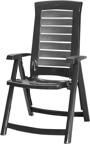 JARDIN Klappstuhl »Aruba«, BxTxH: 72 x 61 x 110 cm, Kunststoff - grau