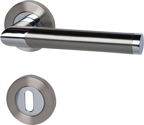 ALPERTEC Rosettengarnitur »Lissabon«, Zamak - silberfarben