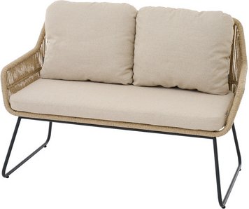 Thumbnail - SIENA GARDEN Dining-Lounge »KANSAS«, BxHxL: 130 x 85,5 x 70 cm - grau