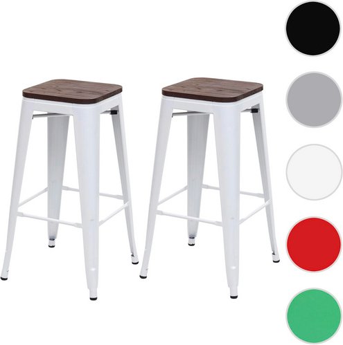 MVG Barhocker »MVG-A73«, 2er-Set - weiss