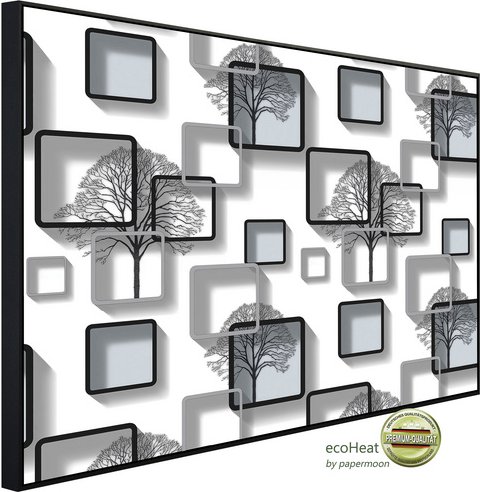 Thumbnail - papermoon Infrarotheizung »EcoHeat - Muster mit Bäumen«, Matt-Effekt - bunt