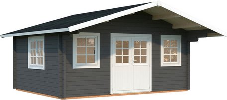 PALMAKO Gartenhaus »Helena«, Aufstellmaße BxTxH: 608 x 554 x 290 cm, lackiert, Holz - grau