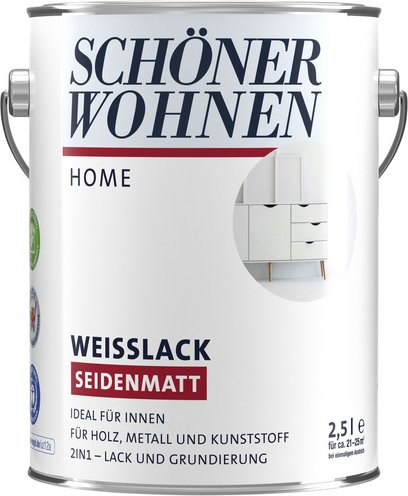 SCHÖNER WOHNEN FARBE Weißlack »DurAcryl seidenmatt«, seidenmatt - weiss