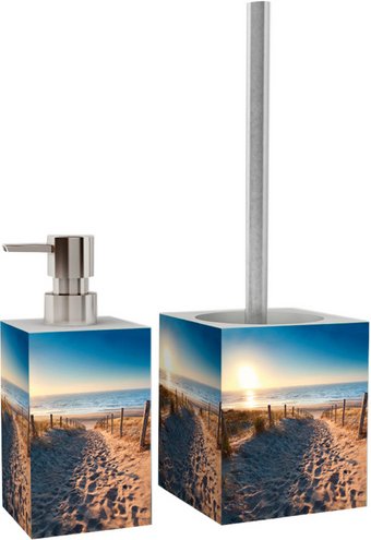 Sanilo Seifenspender »Düne«, 165 mm - 70 mm, Beige, Rechteckig