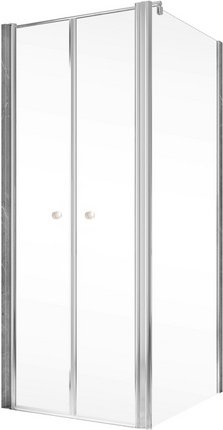 SCHULTE Eckeinstieg »Garant 2.0«, BxHxT: 80 x 200 x 80 cm, Türart: Pendeltür - silberfarben