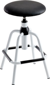 Mayer Sitzmöbel Drehhocker »1202«, Breite: 34 cm, höhenverstellbar, Kunstleder, schwarz