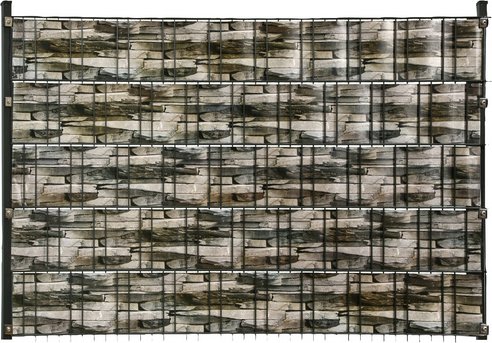 FLORAWORLD Sichtschutzstreifen »standard«, PVC, LxH: 2050 x 19 cm - grau