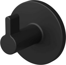 LENZ Handtuchhalter & Haken »NERO«, Schwarz-matt, Montageart: Kleben oder Bohren