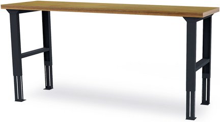 Thumbnail - Simplaflex Arbeitstisch, BxH: 200 x 106 cm, Stahlblech - bunt