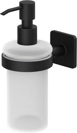 LENZ Seifenspender »KOVA«, Schwarz-matt, Montageart: Kleben oder Bohren