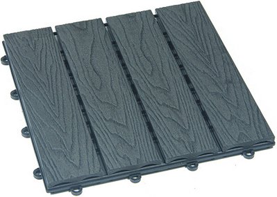 Thumbnail - Holzfliesen »BAVARO Premium«, Anthrazit 1 m2 - grau