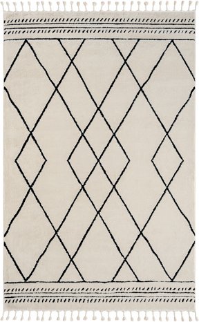 My Flair Teppich »Moroccan Fun«, rechteckig, Polypropylen (PP), weiß-grau - weiss | grau