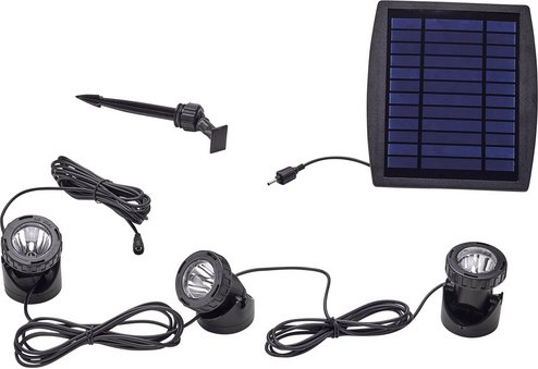 PONTEC Solarmanagement »Pontec PondoSolar LED«, 2.5 W, Kunststoff, schwarz