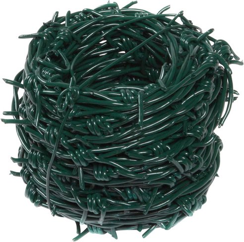 FLORAWORLD Stacheldraht, HxL: 0,28 x 2500 cm, Stahl, grün - gruen