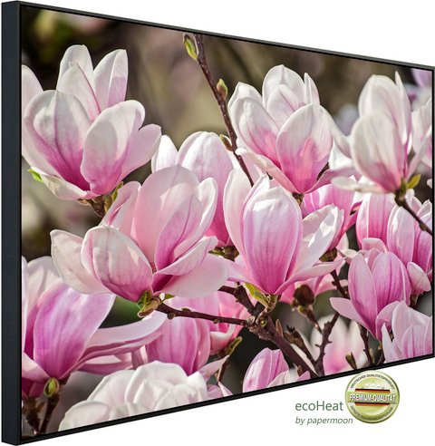 Thumbnail - papermoon Infrarotheizung »EcoHeat - Magnolienblumen«, Matt-Effekt - bunt