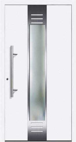 KNOCK Flügelüberdeckende Kunstoff-Haustür »RIGA«, weiß - weiss