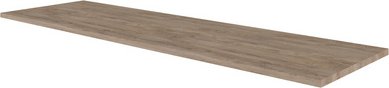 Flex-Well Arbeitsplatte »Capri«, Breite: 60 cm, Stärke: 28 mm, Holzwerkstoff, Front mit Antifingerprint-Effekt - braun