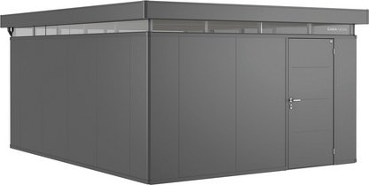 BIOHORT Gerätehaus »CasaNova«, BxHxT: 430 x 250 x 530 cm (Aufstellmaße), Stahl - grau