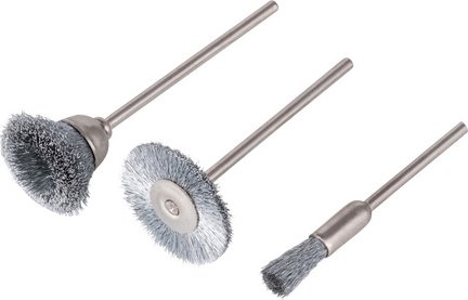 Thumbnail - WOLFCRAFT Drahtbürsten-Set - silberfarben