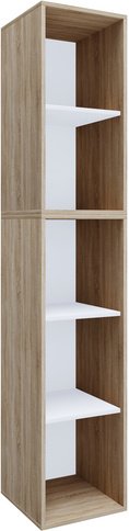 VCM Regal »Lona I«, BxHxL: 37 x 183 x 35,3 cm, Holzwerkstoff - braun