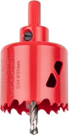 Thumbnail - WOLFCRAFT Lochsäge, Ø: 51 mm, Bimetall - rot